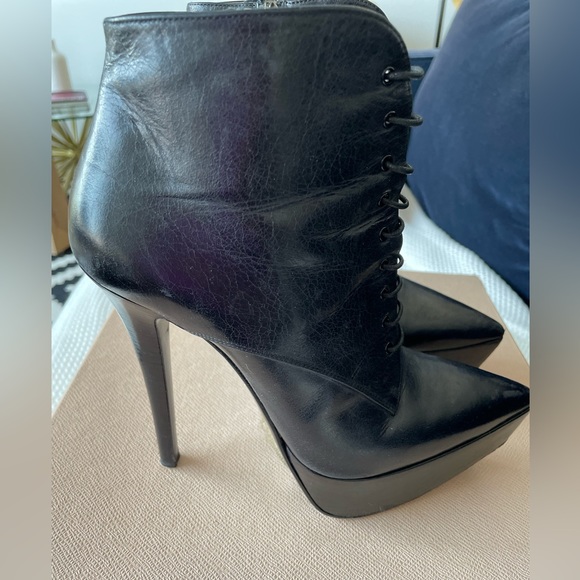 Prada Lace up Platform Stiletto Booties - Picture 4 of 8